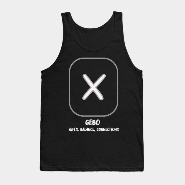 The Nordic rune Gebo Tank Top by Skandynavia Cora